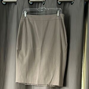 Ann Taylor Tan Pencil Skirt Knee-Length Work